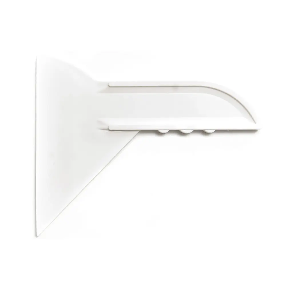 Angled slummer, heat-resistant, white