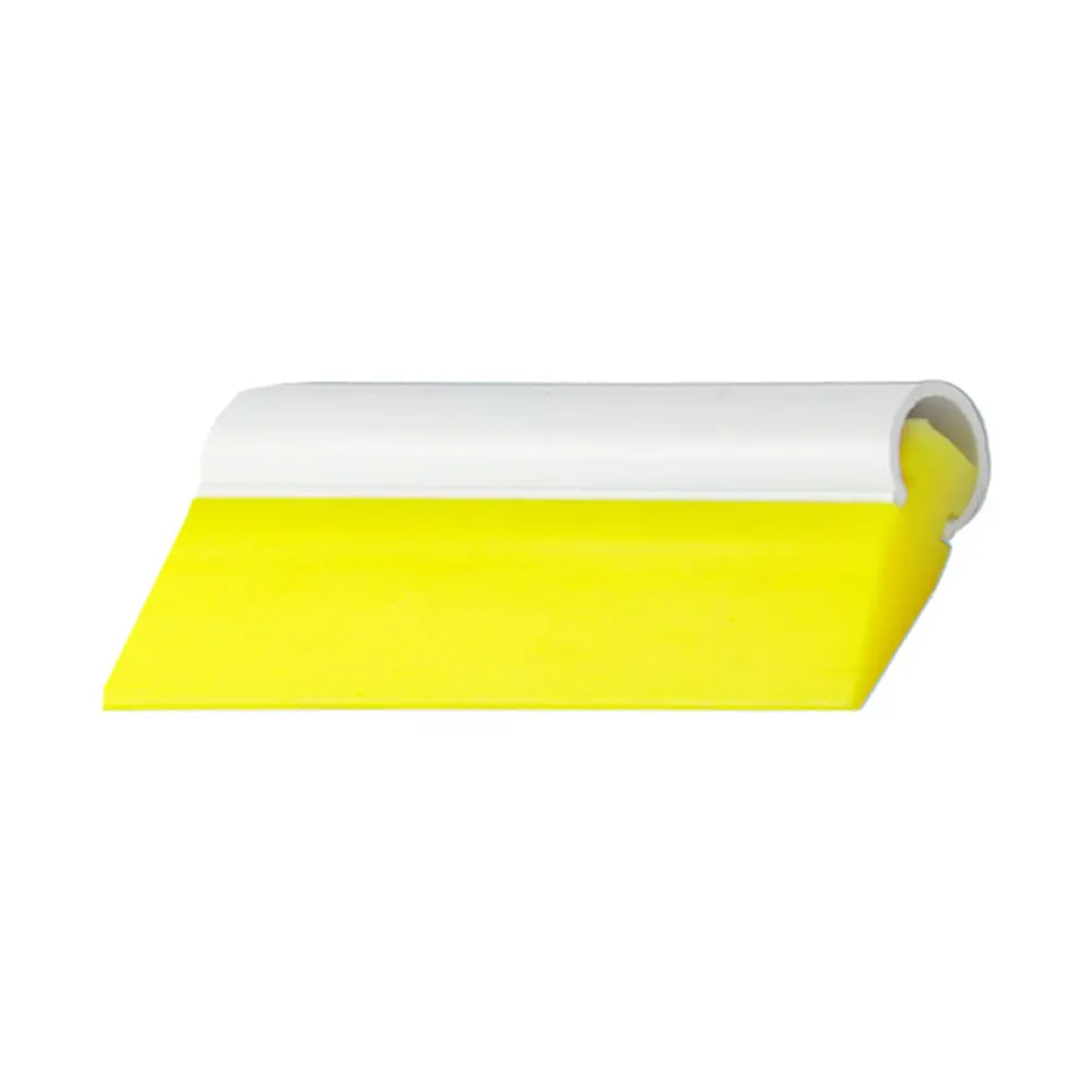 Polyurethane film squeeging tool with Yellow Turbo Hard handle, 11.7 cm.