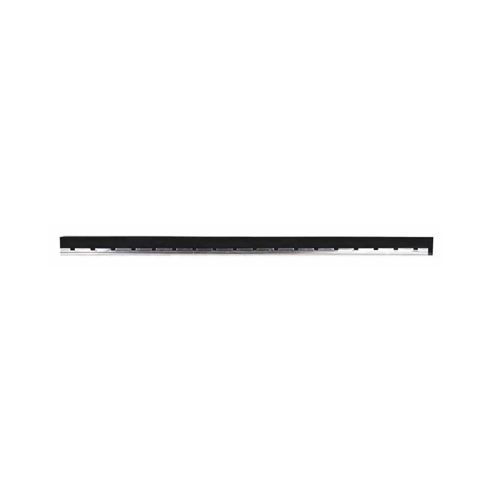 Black rubber with stainless steel edging, 14in (35 cm.)