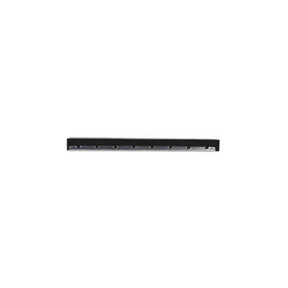 Black rubber with stainless steel edging, 8in (20 cm.)
