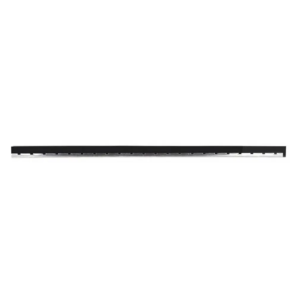 Black rubber with stainless steel edging, 18in (45 cm.)