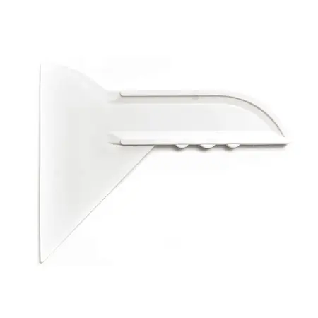 Angled slummer, heat-resistant, white