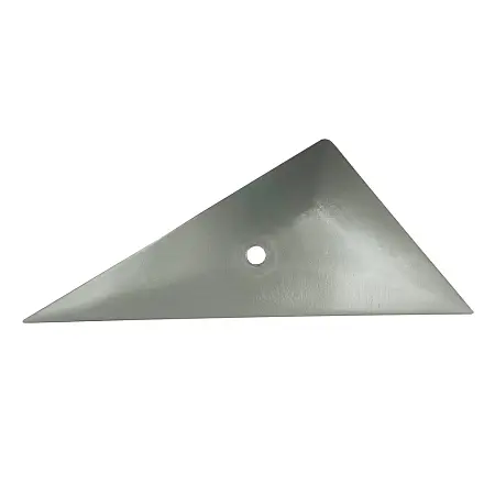 Silver EZ Reach film squeeging tool, sharp-cornered