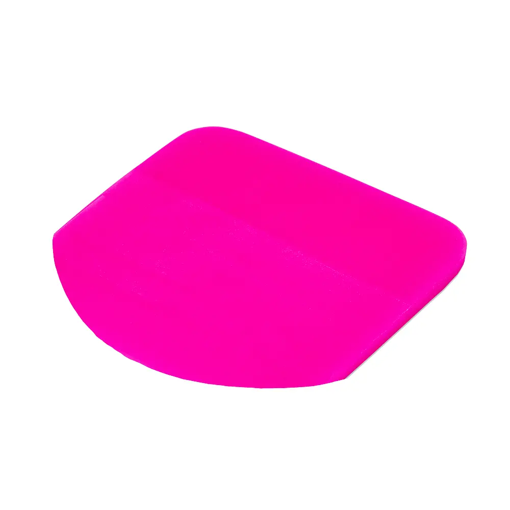 Polyurethane pink semi-circular film squeeging tool Pinky Sector, 0.6x10x7.5 cm