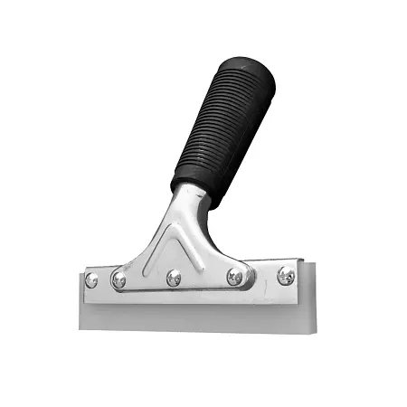 Metal film squeeging tool with polyurethane insert, 15 cm.